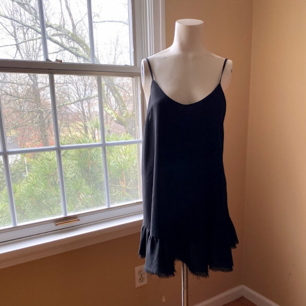 Nasty Gal Black Chiffon Dress